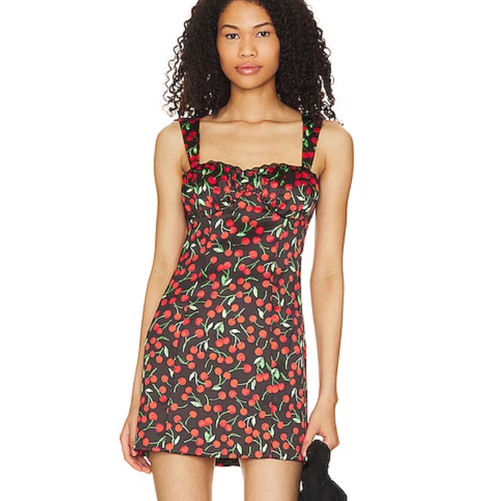 Kym Mini Dress in Black Cherry - Majorelle